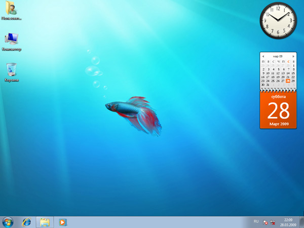 Рабочий стол Window 7